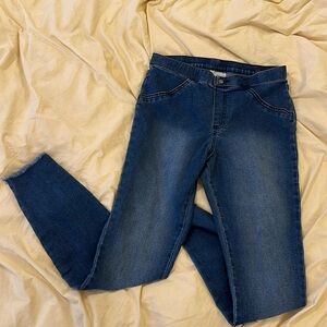 Denim capri leggings